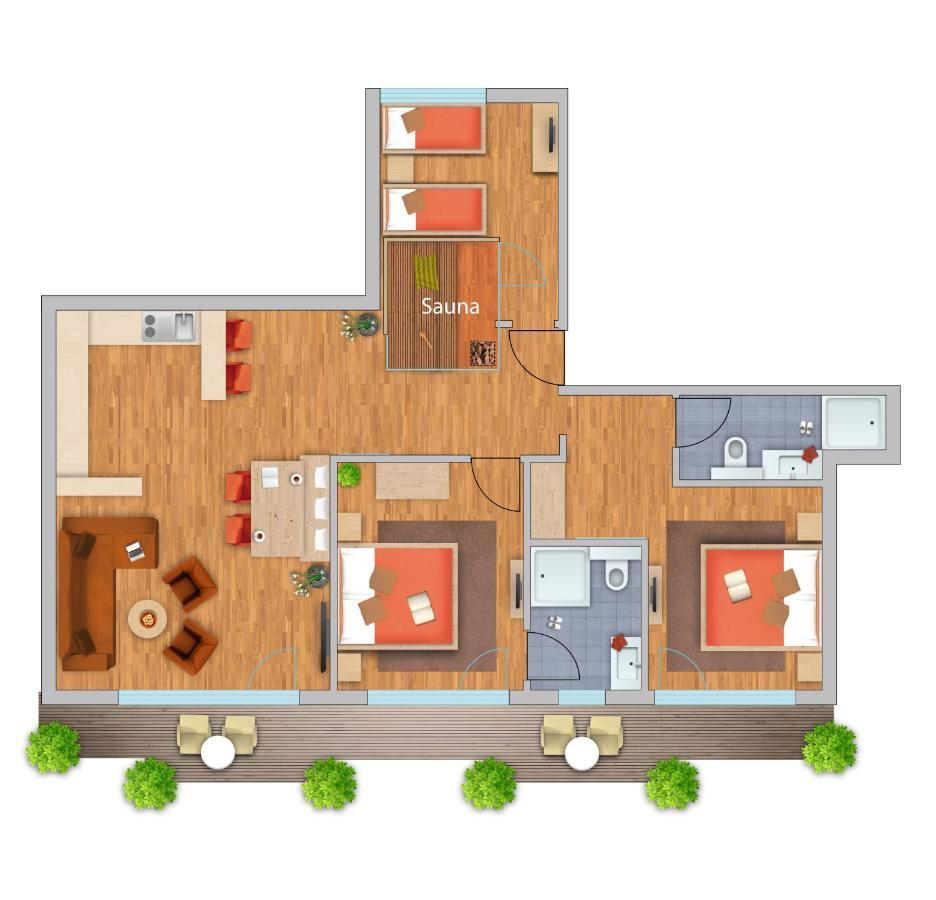 Апартаменты Residenz Fliana Deluxe Матон Экстерьер фото