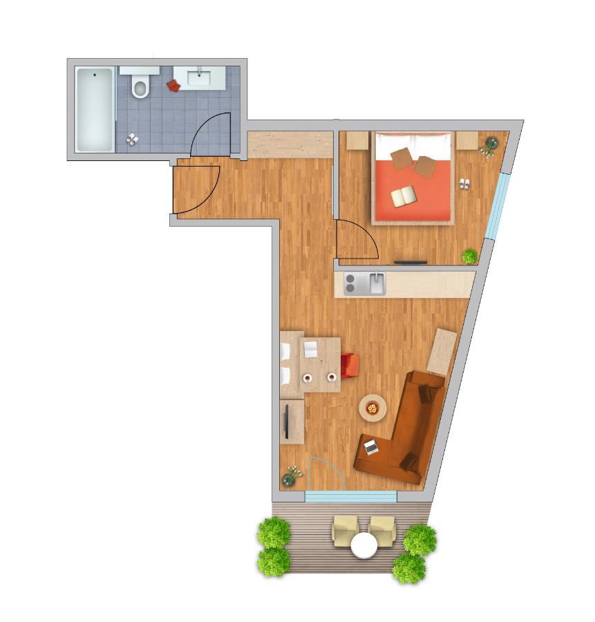 Апартаменты Residenz Fliana Deluxe Матон Экстерьер фото