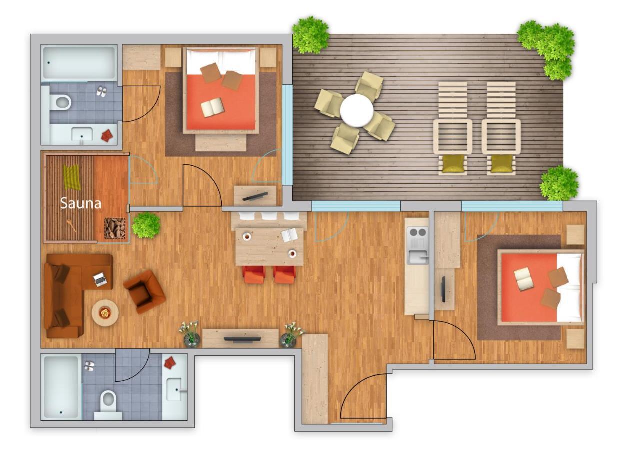 Апартаменты Residenz Fliana Deluxe Матон Экстерьер фото